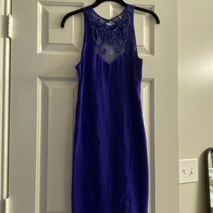 Free People Mini Purple Fitted Dress